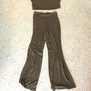 Two piece pant set stretchy comfy
